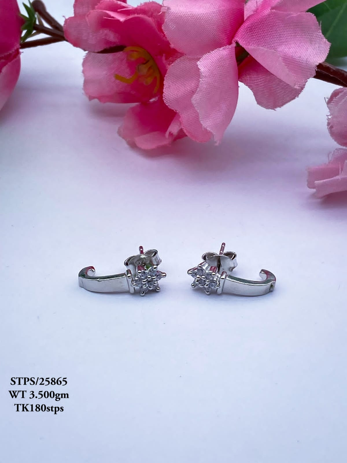 STYLISH  LOOK  SILVER EARRINGS