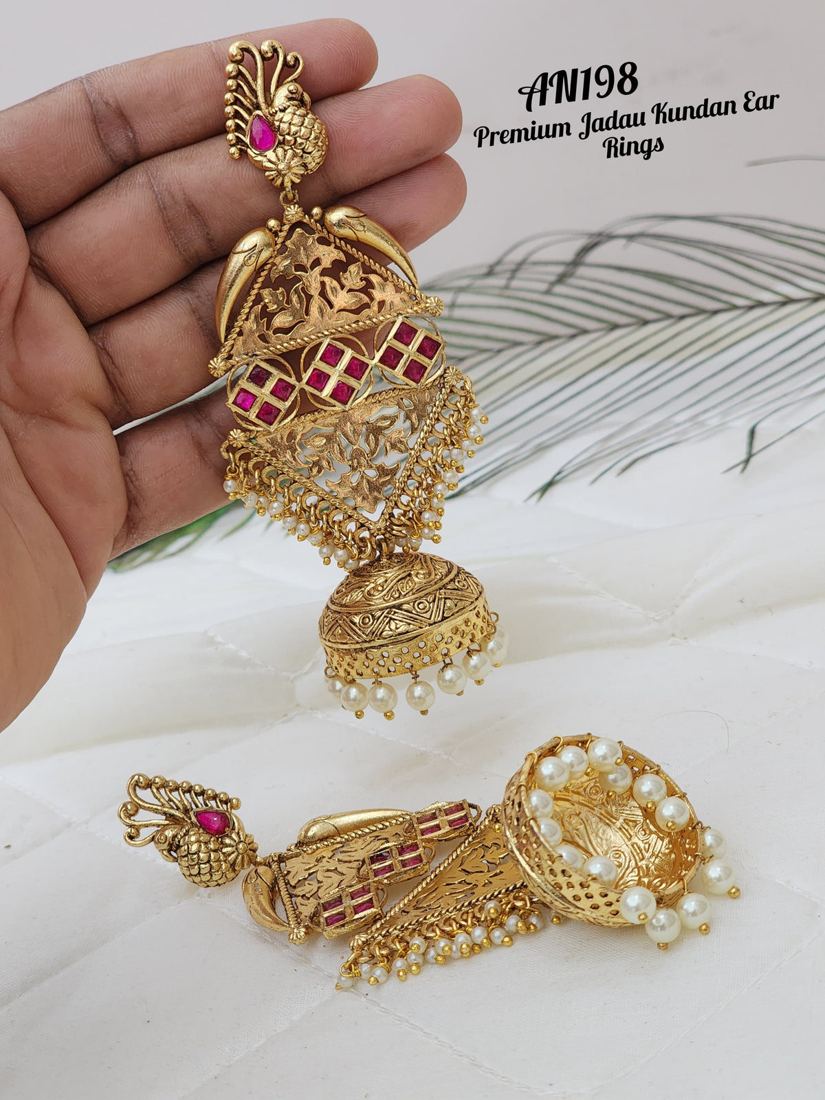 Premium Jadau Kundan Ear Rings