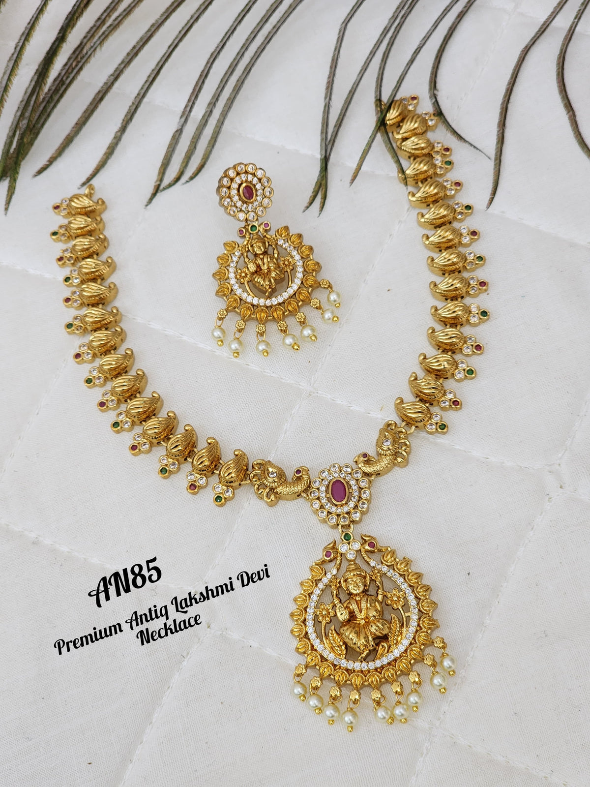 Premium Antiq Lakshmi Devi Necklace