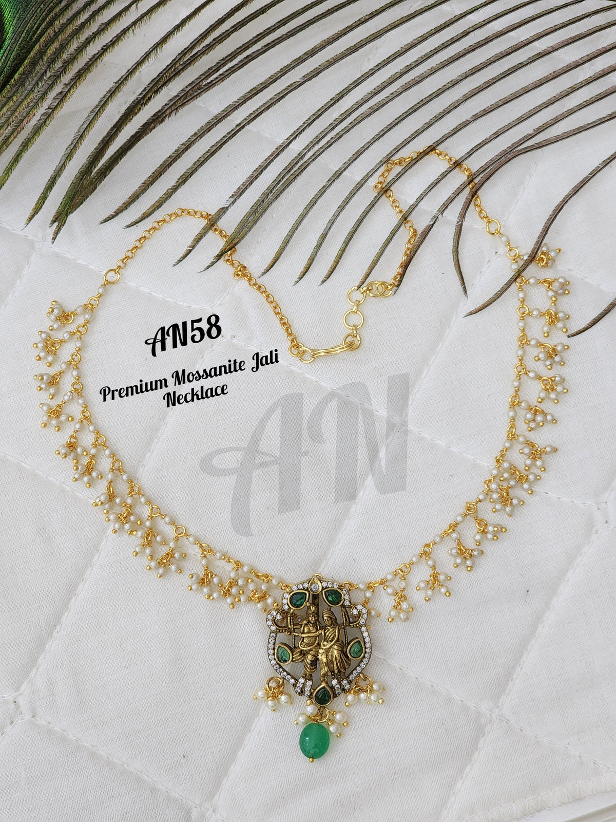 Premium Mossanite Jali Necklace