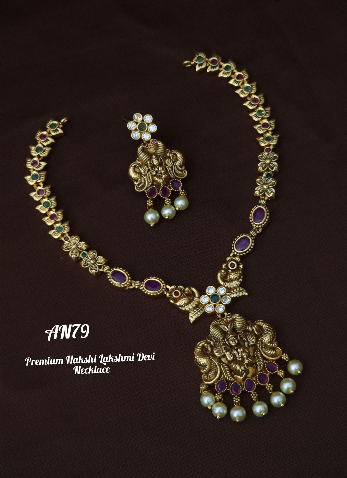 Premium Antiq Lakshmi Devi Necklace