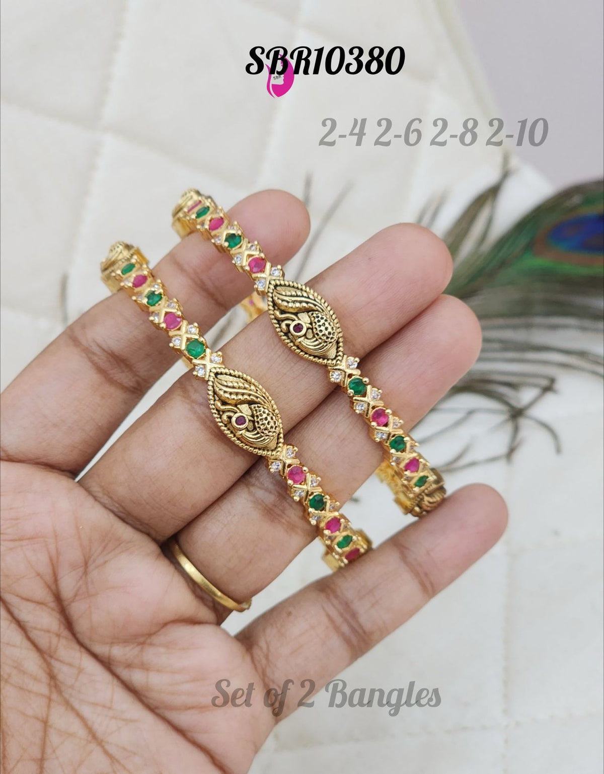 PREMIUM QUALITY PEACOCK BANGLES