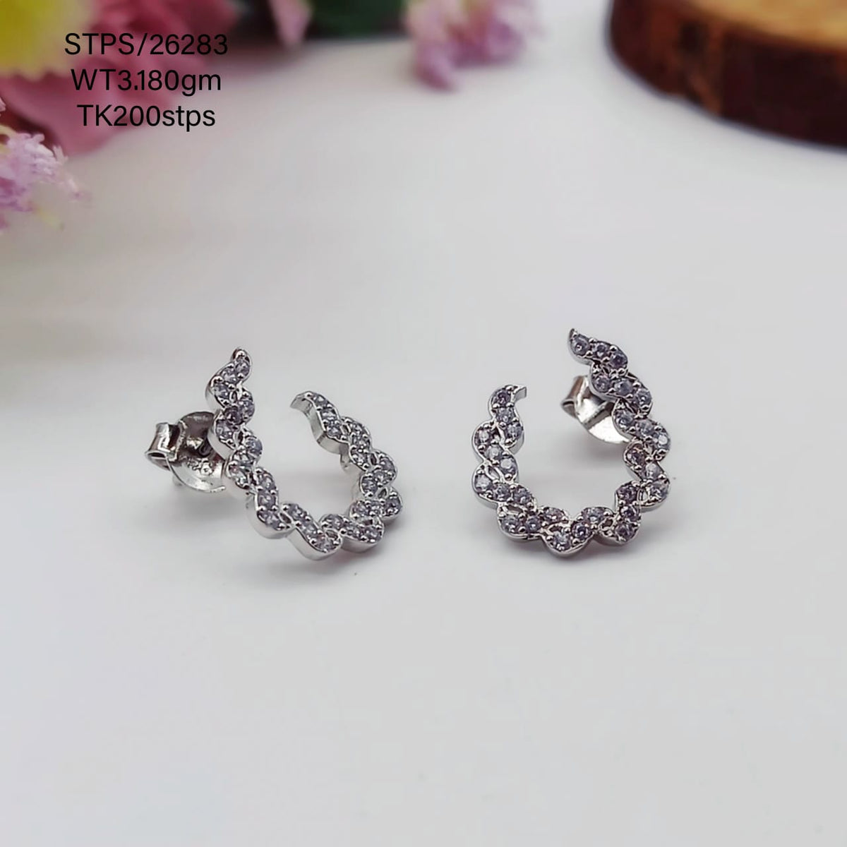 BEAUTIFUL DESIGN SILVER EARRINGS